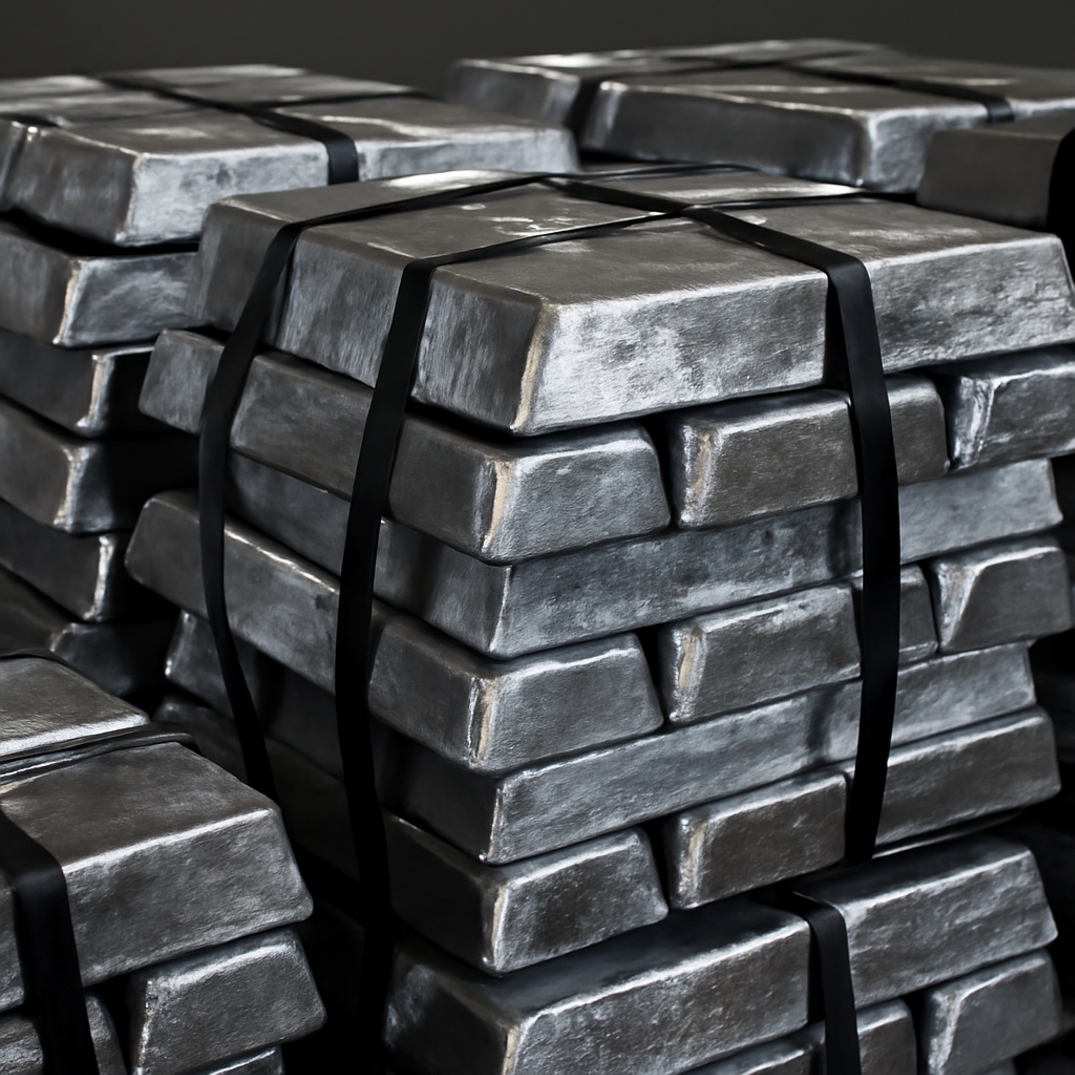 Чушка цинковая 25 кг ZnA14A ГОСТ 19424-97