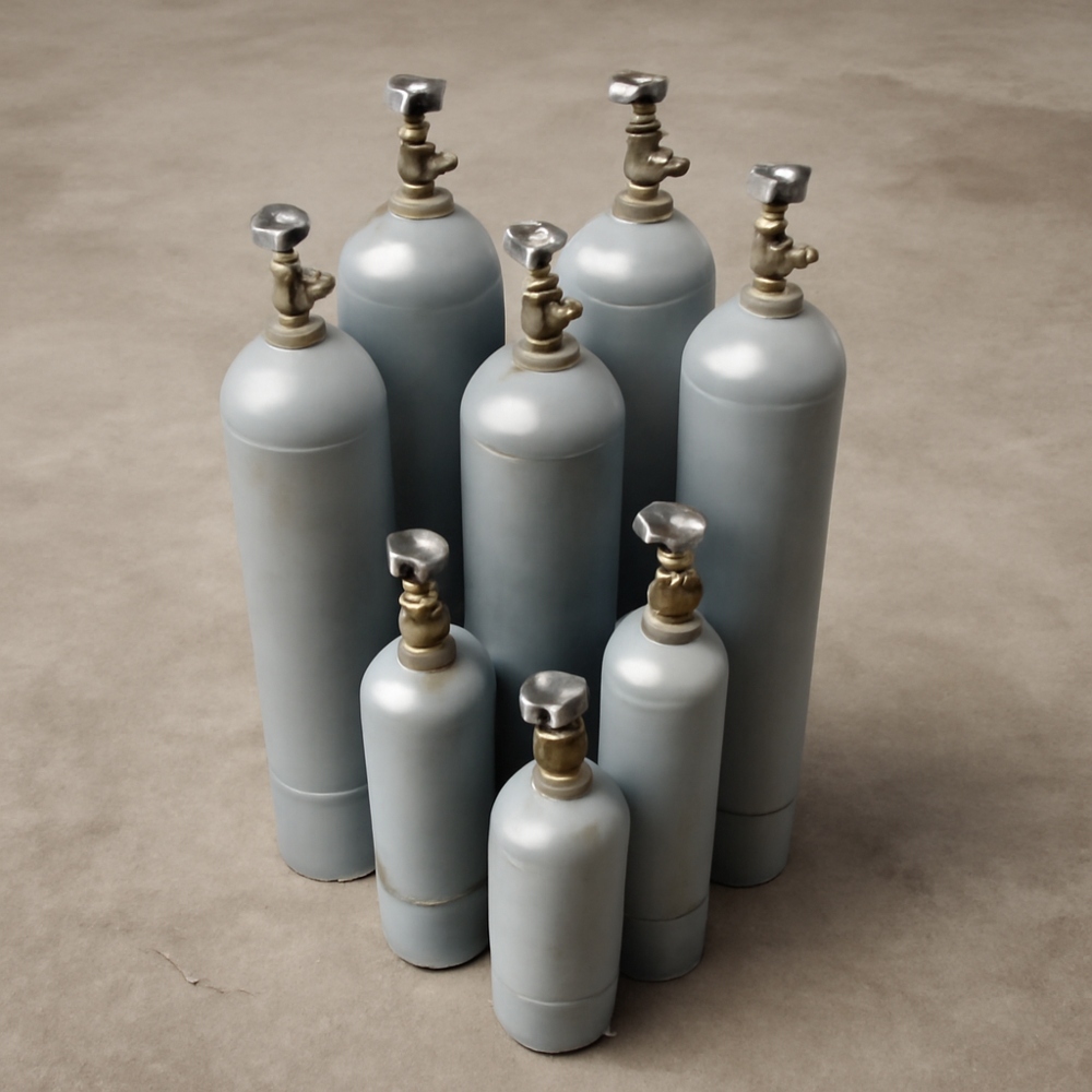 Метан (ch4) 2 % + Воздух (Air) ост. в баллоне 5 л. сталь, вентиль латунь